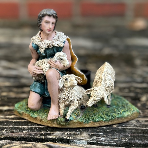 Nativity Advent Candle Holder 4 Piece Holy Family Nativity Scene 4 Candle/Votive - Picture 10 of 12